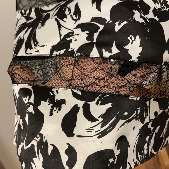 WHBM strapless black and white dress - Picture 4 of 5